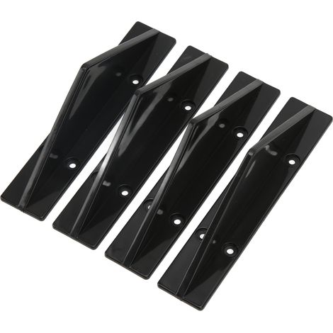Pare-chocs Arrière Diffuseur Universel Kit ABS Noir Spoiler de Bouclier Auto Style Tuning Accessoire Voiture (1/5)