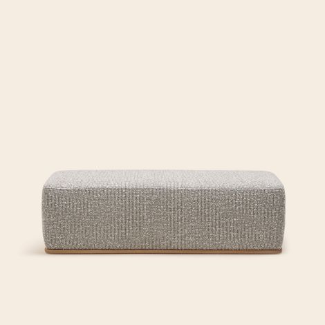 Banc en Bois et jacquard Pietro ARNEL