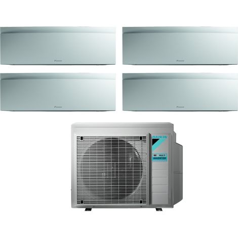 Daikin Bluevolution Quadri Split Inverter Klimagerät Serie EMURA WHITE III 7+7+7 mit 4MXM68N R-32 Wi-Fi Integrated 7000+7000+7000 Farbe Matt Weiß - Italienische Garantie