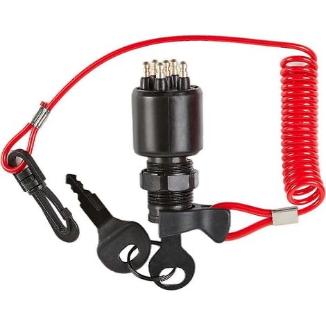 Ensemble de verrouillage de sécurité pour clé de contacteur d'allumage pour Evinrude 5005801 (à partir de 1996)
