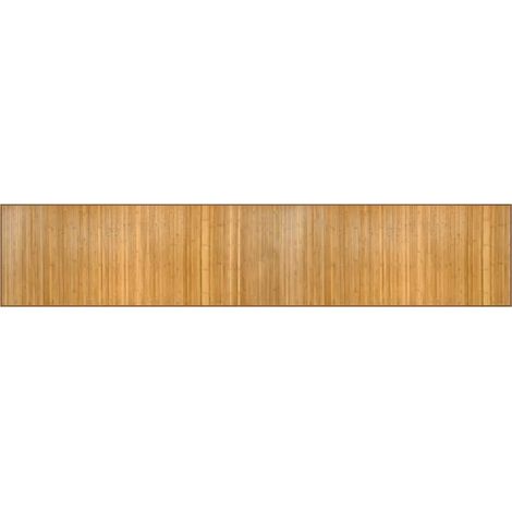 Tapis rectangulaire naturel 80x400 cm bambou (1/5)
