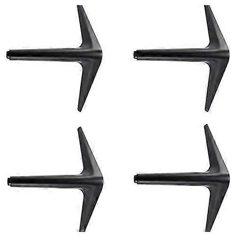 Un ensemble de 4 pieds de meubles triangulaires noirs, adaptés aux armoires, canapés, tables basses, supports TV et autres meubles (12 cm). (1/5)