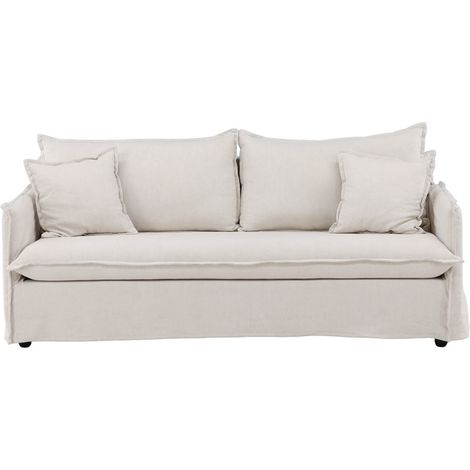 Nova canapé 3 personnes beige. (1/5)