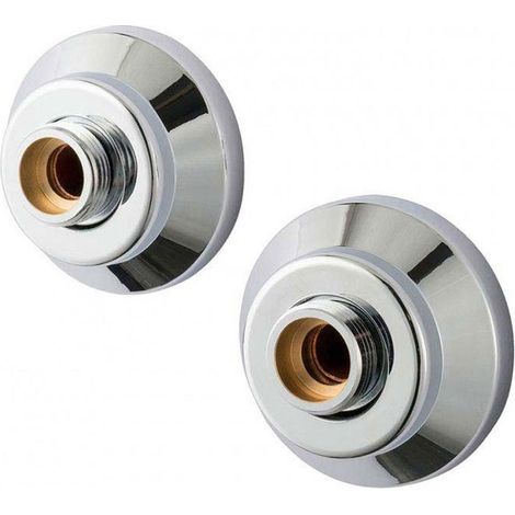 Triton Bar Mixer Shower Fixing Kit for Exposed Pipe Tails Push Fit Chrome Cones (1/5)