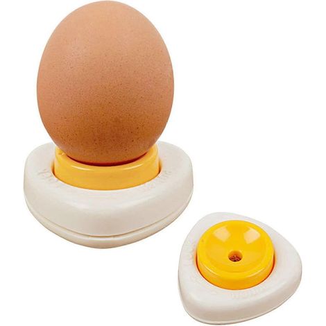Outil pour percer les œufs, séparateur d'œufs, perce-œufs de cuisine, batteur à œufs, perce-œufs, séparateur, pique-œufs avec verrouillage de sécurité pour la cuisson des coquilles d'œufs