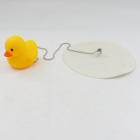 Grand cache-siège jaune canard de 15 cm pour cuisines et salles de bains, anti-odeurs, anti-insectes et anti-poussière (1/5)