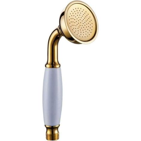 Gold-plated copper hand shower – Antique European style – Gold