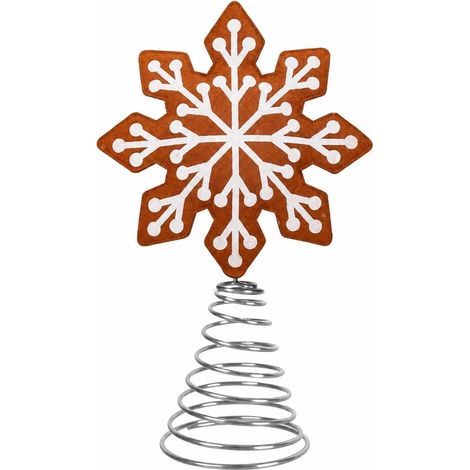 Décoration de sapin de Noël en feutrine, motif étoile et flocon de neige, décoration festive A (1/5)