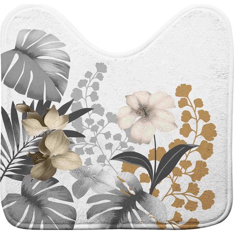 Toilettenteppich mit Blumenmuster, KELLY, 45 x 45 cm