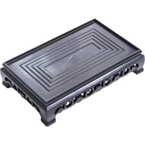 Support dcoratif pour aquarium de style oriental avec plante (1/5)