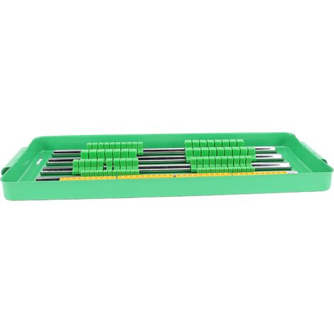 Plateau de rangement portatif pour douilles et embouts en aluminium avec rail et poignée, organiseur multifonction (1/5)
