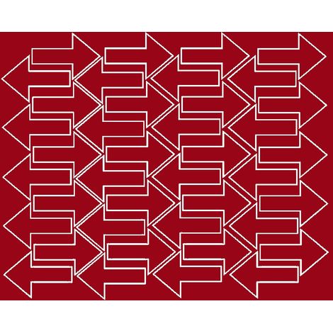 Adesivi a forma di freccia, 10x7 cm, 40 pezzi, rosso scuro lucido