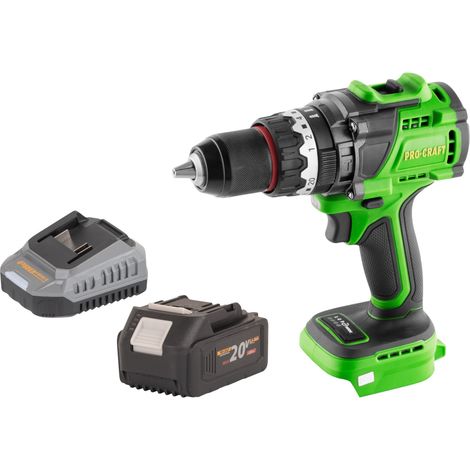 Procraft PA18ProBL-BB Akku Schlagbohrschrauber 20 V 180 Nm Brushless + 1x Akku 4,0 Ah + Ladegerät