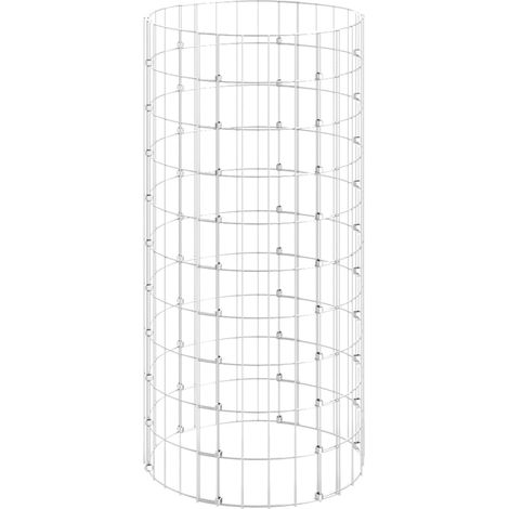 Maison Exclusive - Gabionen-Säule Rund Verzinkter Stahl Ø50x100 c