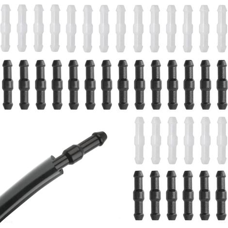 40 x Windscreen Wiper Hose Connectors, Adapter for 5 mm Hose, Durable and Corrosion Resistant, Fits Most Car Washer Hoses (1/5)