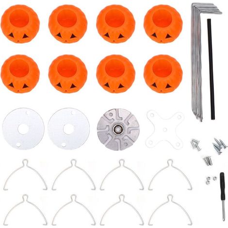 Distributeur de graines en forme de citrouille tournante pour Halloween décoration jardin-Crezuo (1/5)