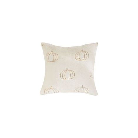 Housse de coussin Halloween, citrouilles en sequins, 45x45 cm, double face en peluche, décoration de fête pour canapé, salon. (1/4)