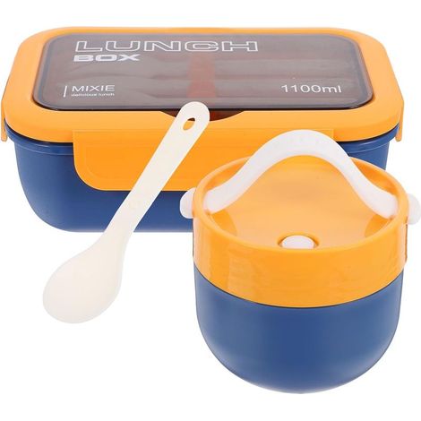 Boîte à lunch Bento pour adulte de 1100 ml avec couvercle (1/5)