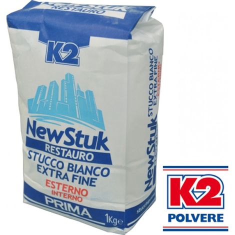 STUCCO IN POLVERE K2 NEW STUK RESTAURO 1 KG EST/INT