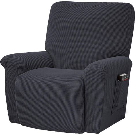 Housse extensible en polaire pour fauteuil, housse complète de chaise, housse extensible pour fauteuil TV