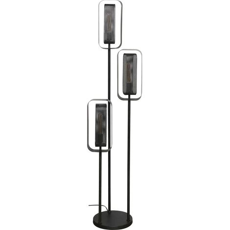 [GEBRAUCHT] B-Ware Alma Stehleuchte Stehlampe Schwarz Metall Meshblende Drehbar Schalter Kabel
