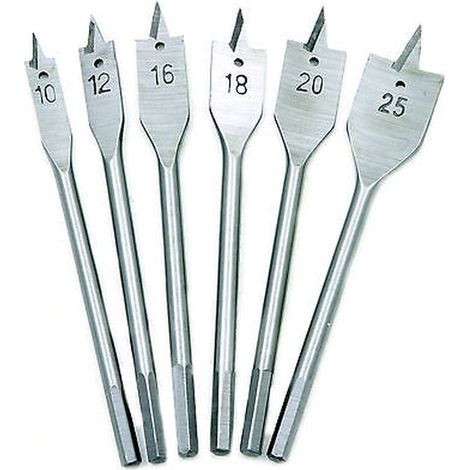 KIT SET SERIE FRESE MECCHIE PER LEGNO 6 PZ - PER TRAPANO