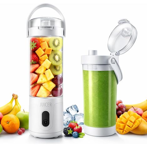 Mixeur Portable 580ml, Blender Portable 20000 tr/min avec 12 Lames Inox, Mini Blender USB-C Rechargeable, Smoothie Maker pour Shakes & Smoothies, Sans Fil pour Sport, Bureau, Voyage (1/5)