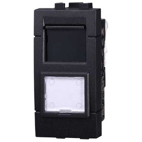 Prise RJ45 catégorie cat. 5e compatible Bticino Livinglight couleur noir