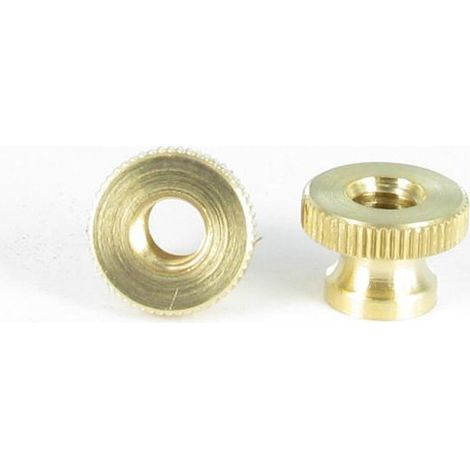 Ecrou Moletée Laiton M5 12X9 EMM - 1 pièce (1/2)