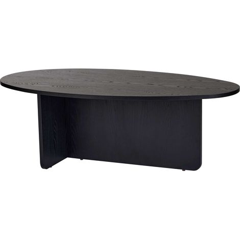 Couchtisch aus Holz "Orba" - 120 x 65 x 40 cm - Schwarzes Holz
