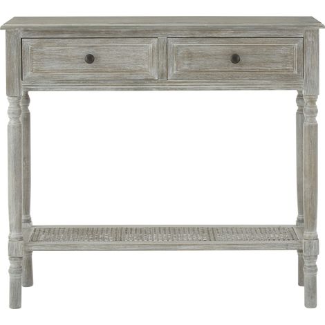 Premier Housewares Heritage 2 Drawers Slate Grey Console Table (1/5)