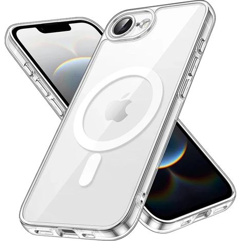 Custodia antiurto per telefono con design magnetico, trasparente, per iPhone 16E (1/2)