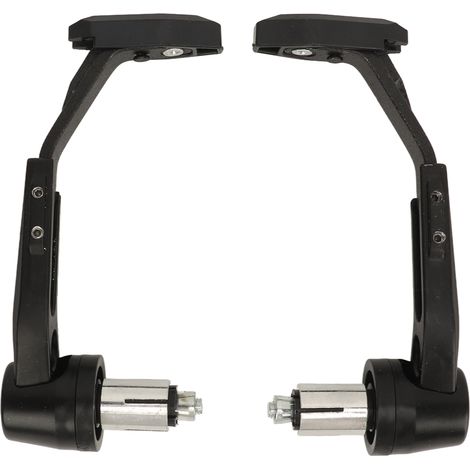 Paar universelle CNC-gefräste Brems- und Kupplungshebelschutzgriffe aus Aluminiumlegierung für Motorräder, schwarz (1/5)