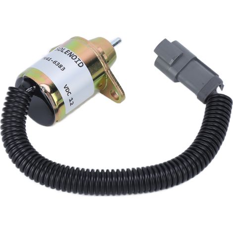 Solenoïde d'arrêt carburant 4TNE88 414306 416383, pièce de rechange moteur diesel 366 3.66, coupe-circuit injection, compatible groupes électrogènes. (1/5)