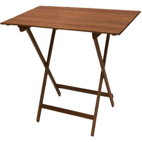 Tavolo chiudibile 60x100 cm in legno di faggio Eventuality -  Brown