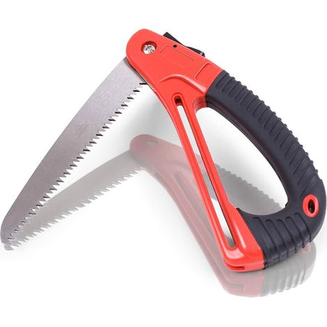 (Lame 17cm) Scie Pliante à élaguer- Scie elagage Pliante pour Bois pour travaux, Jardin, Camping ou Autres activités