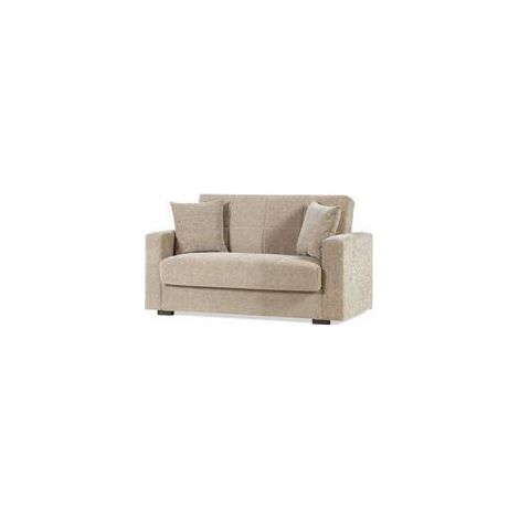 DIVANO 2 POSTI C/CASSETTONE NORA LUMOS BEIGE