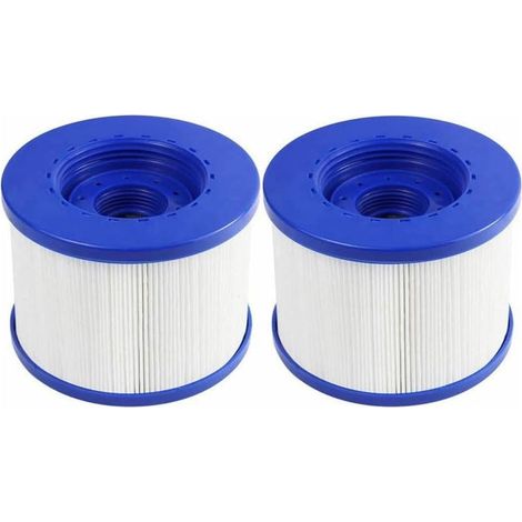 Lot de 2 Cartouches Filtre Spa a Visser, Filtre à Vis pour Spa Gonflable Pas De Vis 60mm, Cartouche de Filtre Rechange pour Cosy Spa, Clever Spa et de Plus,105 82mm (1/5)
