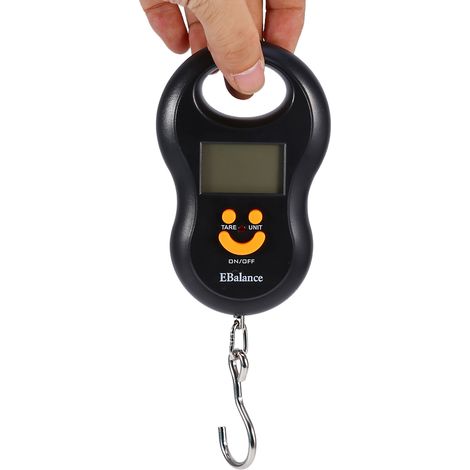 Digitale elektronische Hakenwaage (50 kg/10 g), tragbare Gepäckwaage mit LCD-Display, präziser Reisedynamometer, robuste Hängewaage (1/5)