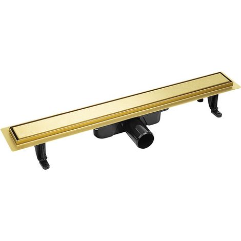 Desagüe lineal de 70 cm, bajo, dorado (1/5)