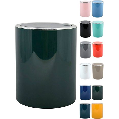 Poubelle à bascule KAMAKA 6L Vert Foncé MSV