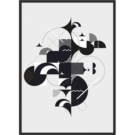 Bildplakat im Rahmen 53x73 cm Geometrie P1076 (1/4)