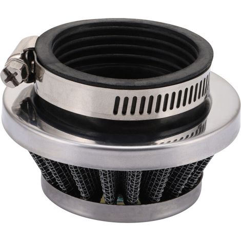 Filtre à air métallique noir de 44 mm, compatible avec les moteurs de motos 2 temps de 47 cm3 et 49 cm3, pièces de modification et de remplacement haute performance. (1/5)