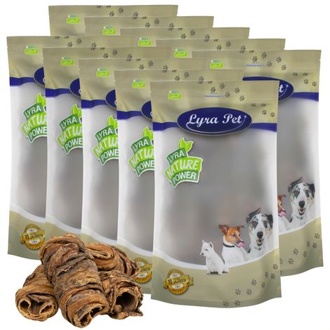 10 kg de Lyra Pet® Wrap à base de poumon de bœuf et de Strossen