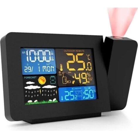 Réveil De Projection Numérique Radio Reveil Projection Plafond Projecteur Horloge Au Plafond