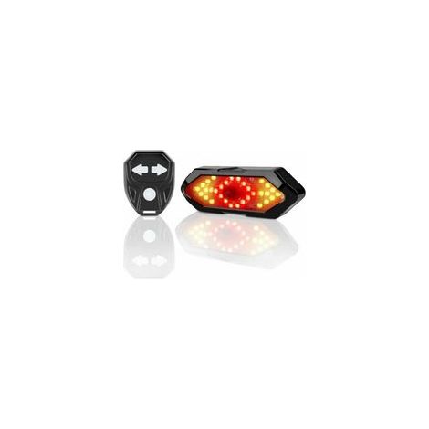 Éclairage et réflecteurs pour remorque, Clignotant Velo et Feu Arrière, Télécommande sans-Fil, 5 Modes d'éclairage différents, Rechargeable (1/5)