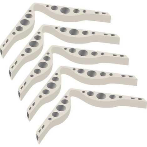 Accessoire Anti-buée Pour Masques Empêchant Les Lunettes De S\'embuer, Pont De Nez Anti-buée Pont De Nez En Silicone (5pcs) Blanc-Ywey (1/4)