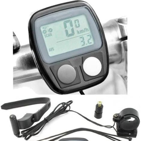 Trade Shop - MINI COMPUTER FÜR BICICICICICCT TACHIMETRO CONTACHILOMETRI 14 IN 1 TIME SPORT - (1/2)
