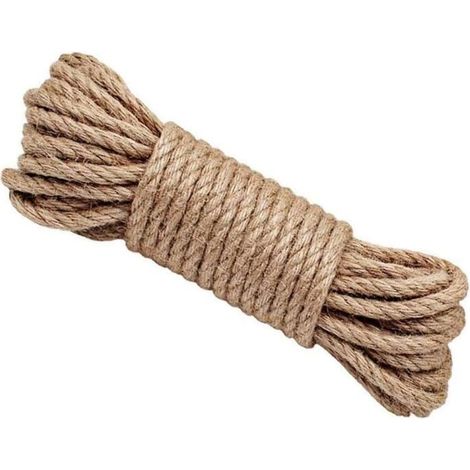 Corde de jute - Artisanale - 6 mm - 30 m - Résistante - Multi-usage - Écologique (1/4)