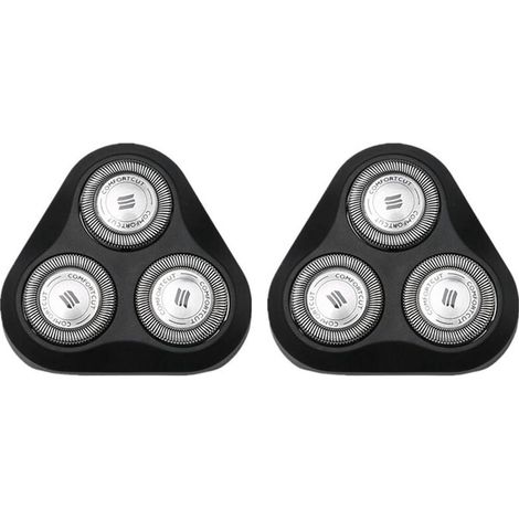 2 testine di ricambio per rasoio compatibili con la serie 1000 S1010 S1020 S1050 S1060 S1070 (1/4)